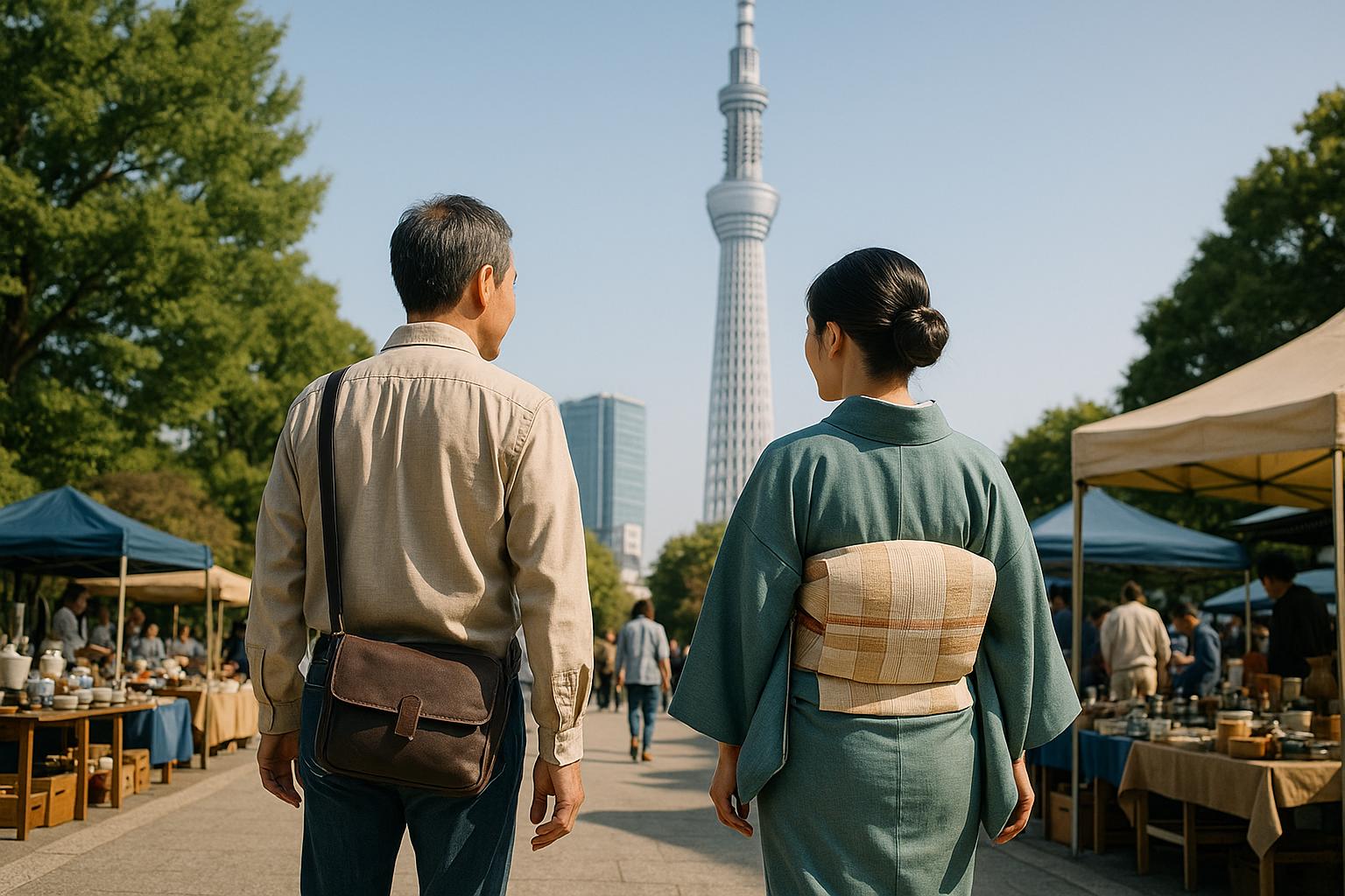 骨董市初心者東京スカイツリー画像