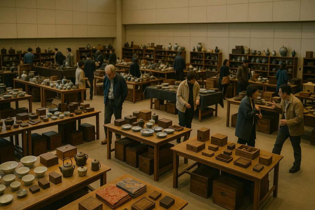 骨董市屋内