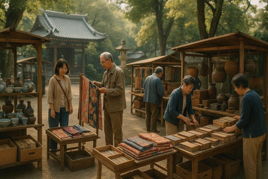 骨董市背景