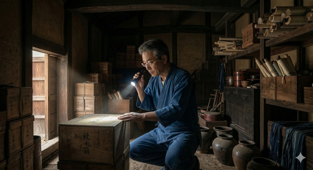 蔵の中の鑑定士。