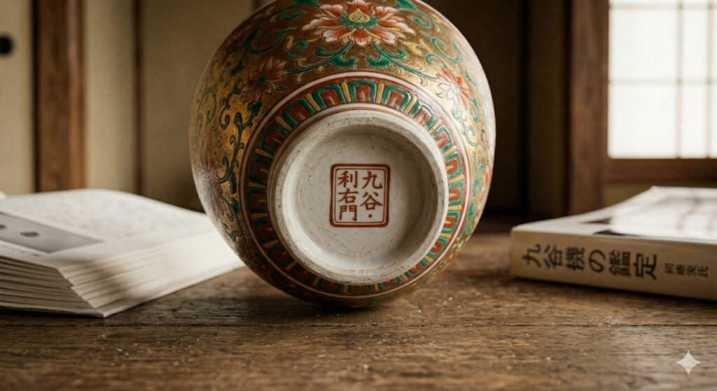 九谷焼ボウルの底