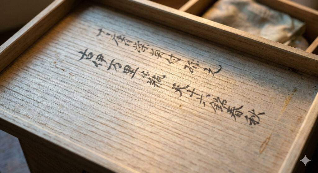茶道具の箱書き