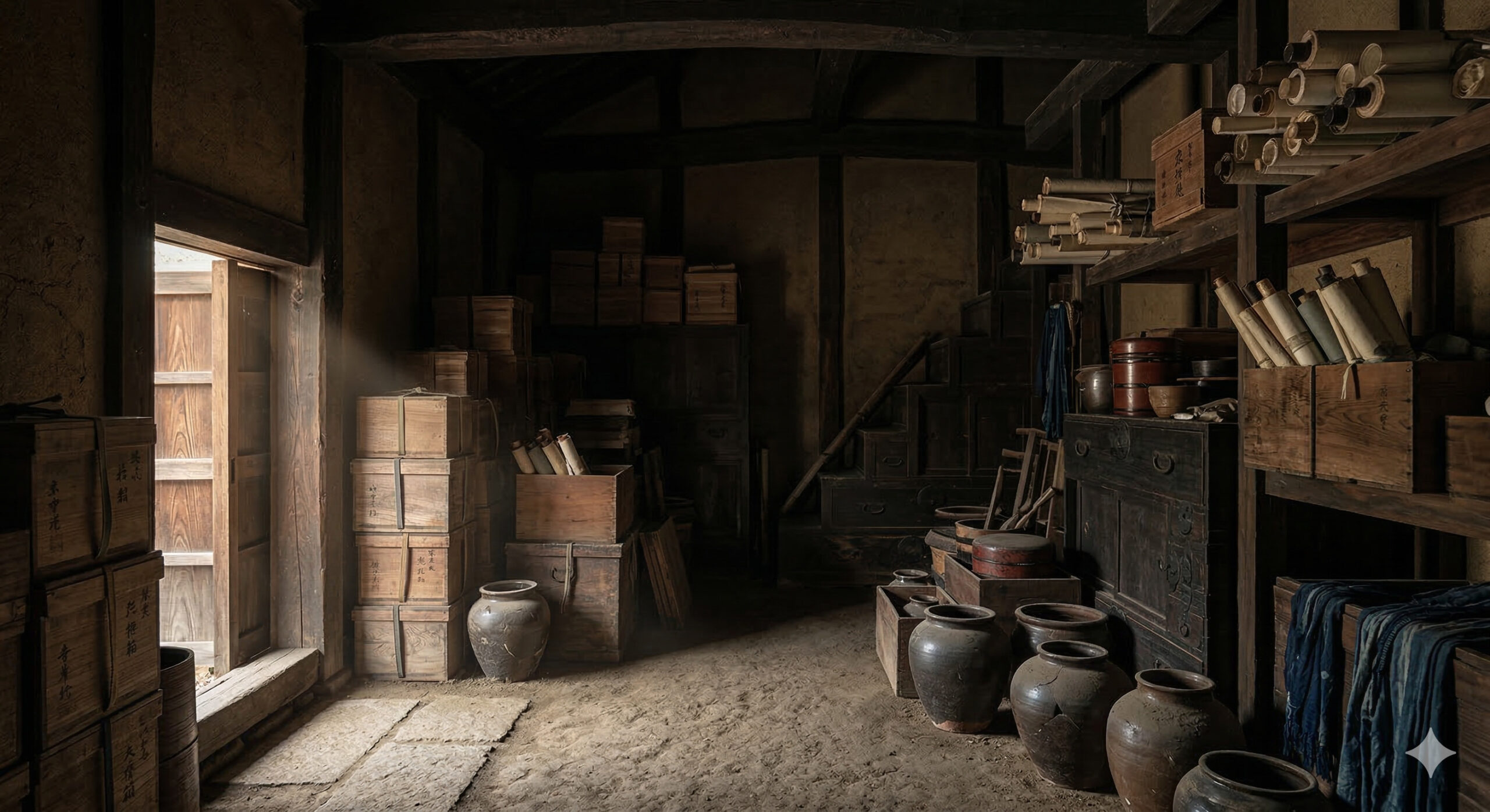 古い日本の蔵。