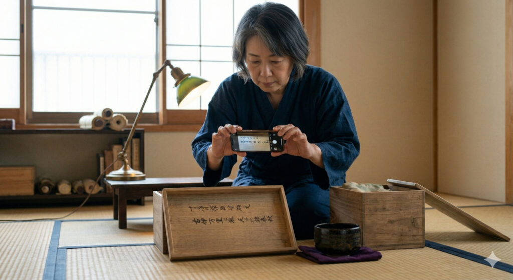 箱書きLINE査定イメージ